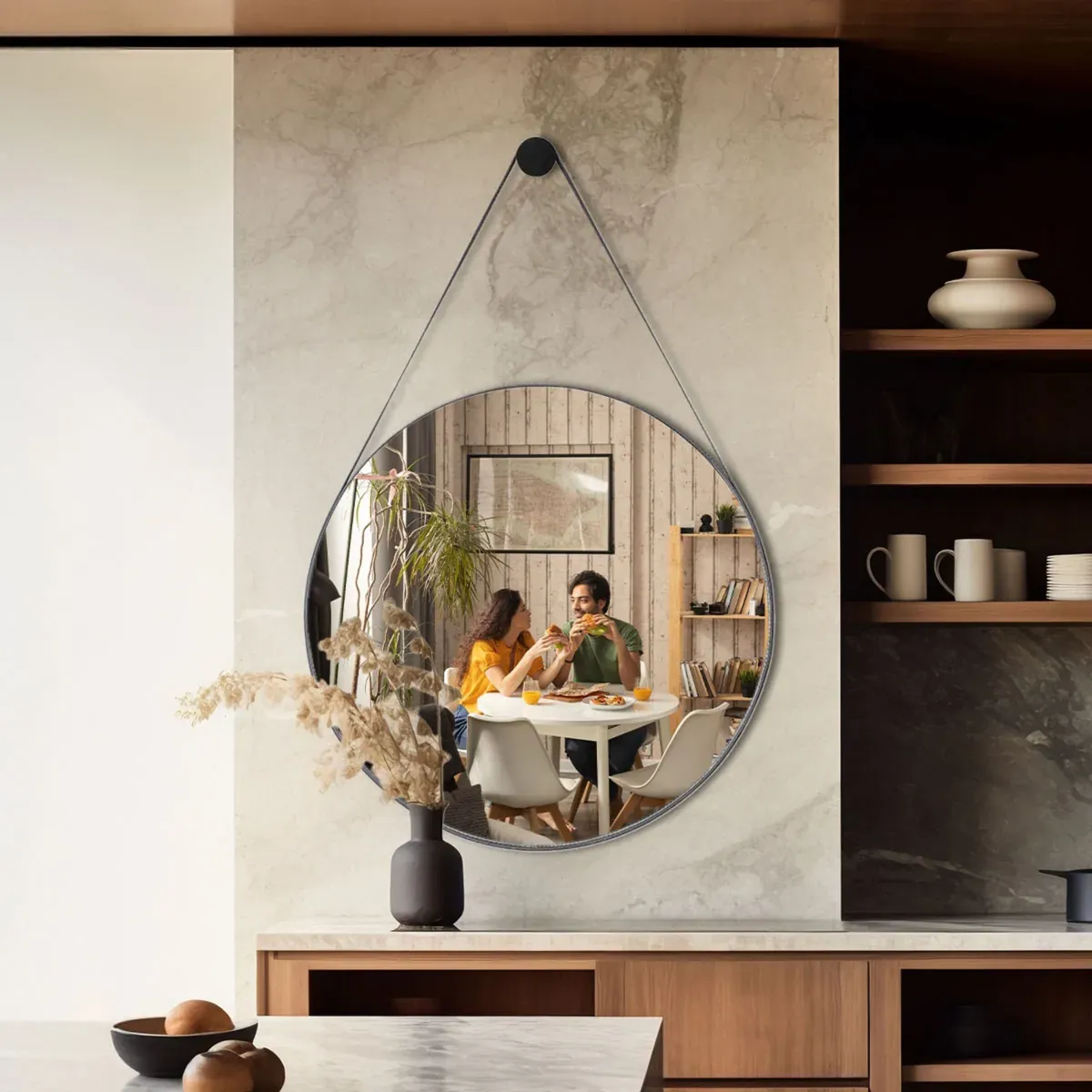 Espelho de Banheiro Redondo 60cm