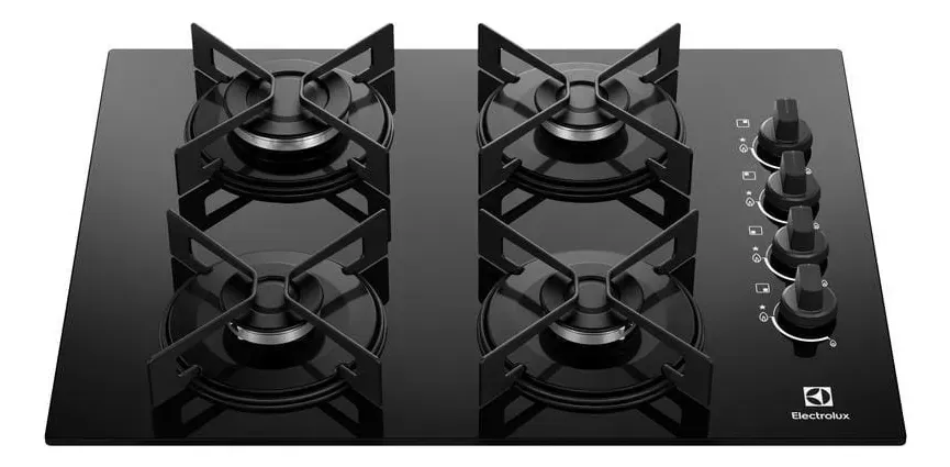 Cooktop 4 Bocas Electrolux KE4GR Efficient Mesa de Vidro