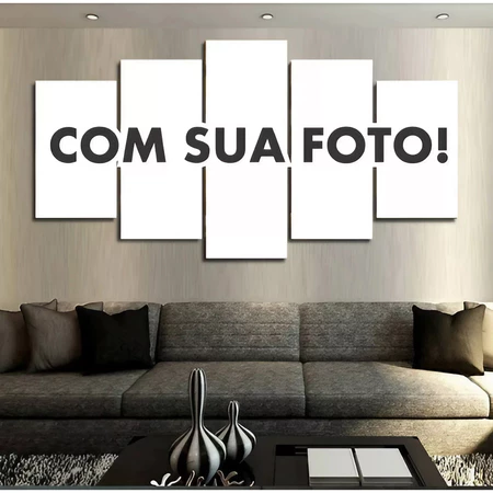 Quadro Personalizado 80x50cm 5 Peças